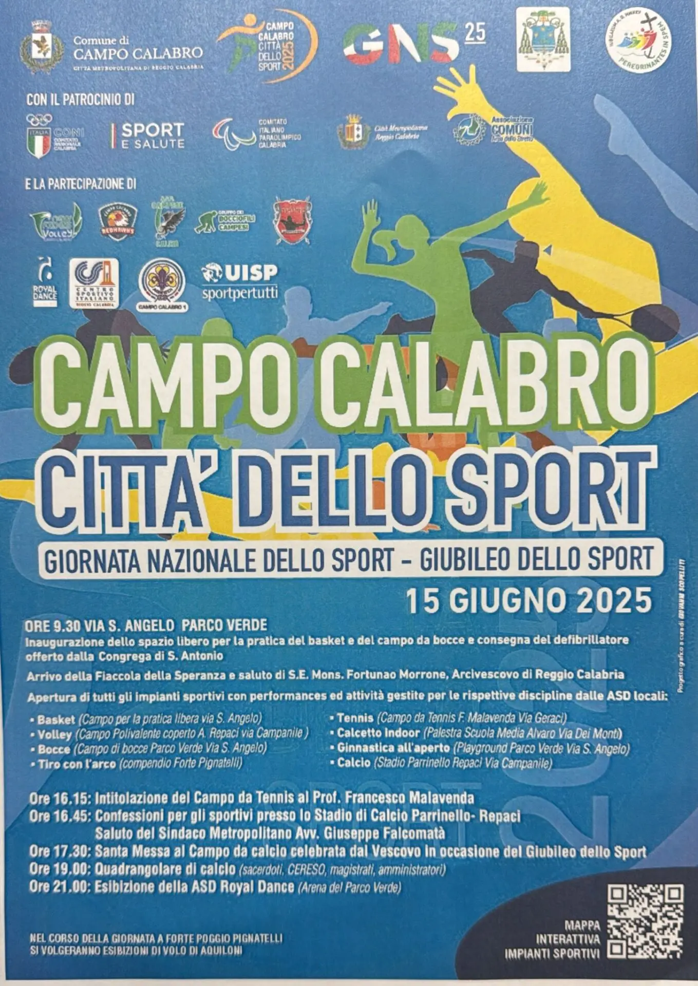Doppia festa a Campo Calabro: inaugurazioni, sport e solidarietà per il Giubileo dello Sport