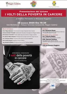 Reggio, presentazione del volume “I volti della povertà in carcere”