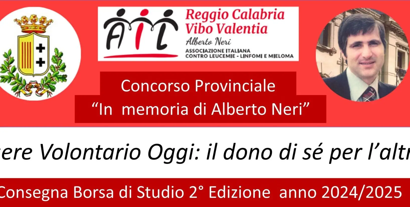 Reggio, al via la seconda edizione del concorso provinciale “In memoria di Alberto Neri” organizzata dall'AIL