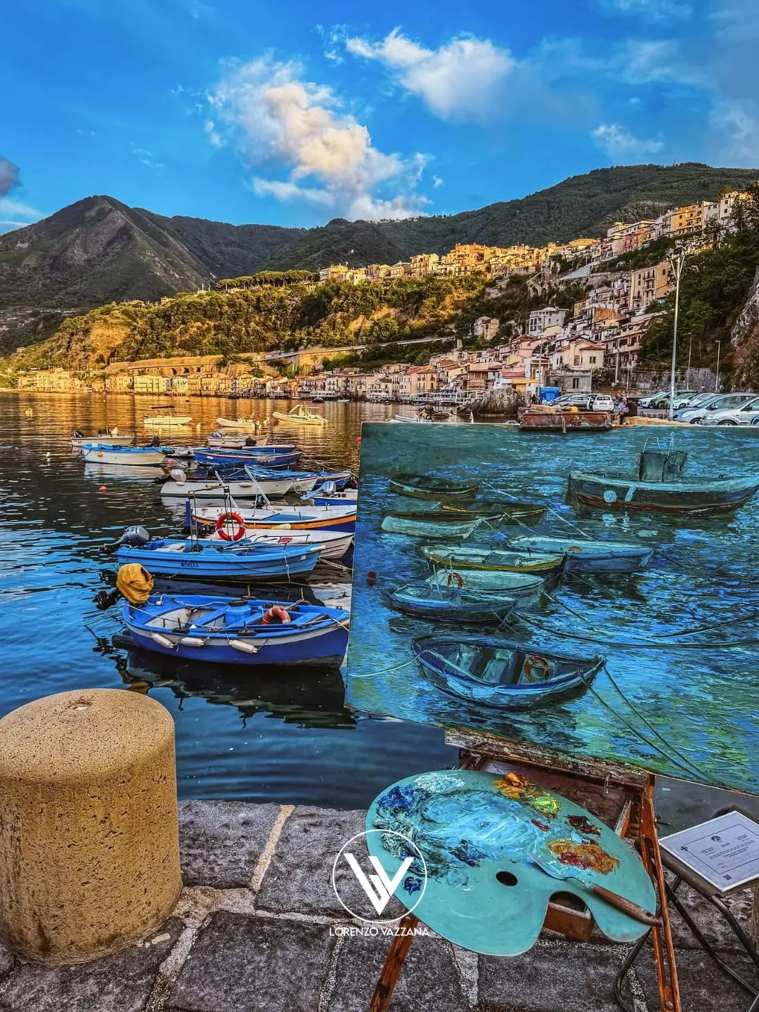 LA FOTO DEL GIORNO | Chianalea su tela: l’anima del borgo in un acquarello