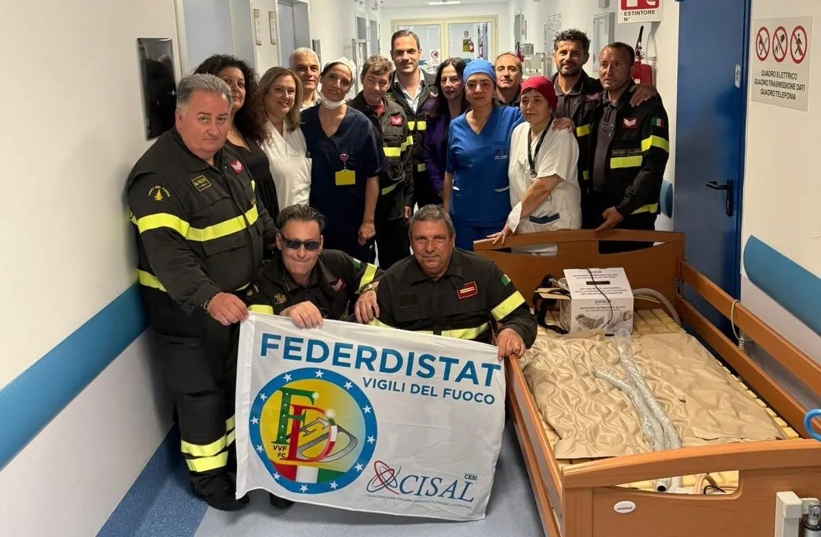 Reggio, Federdistat VVF Cisal dona attrezzature al GOM in memoria di Concetta Scopelliti