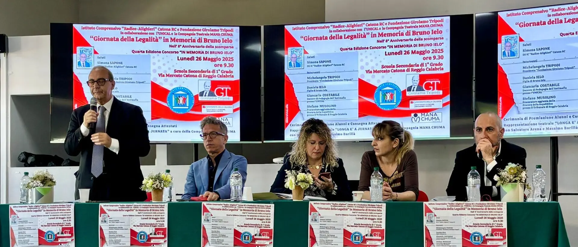 Cerimonia per la Giornata della Legalità, promossa dall'IC “Radice Alighieri” di Catona e dalla Fondazione Girolamo Tripodi