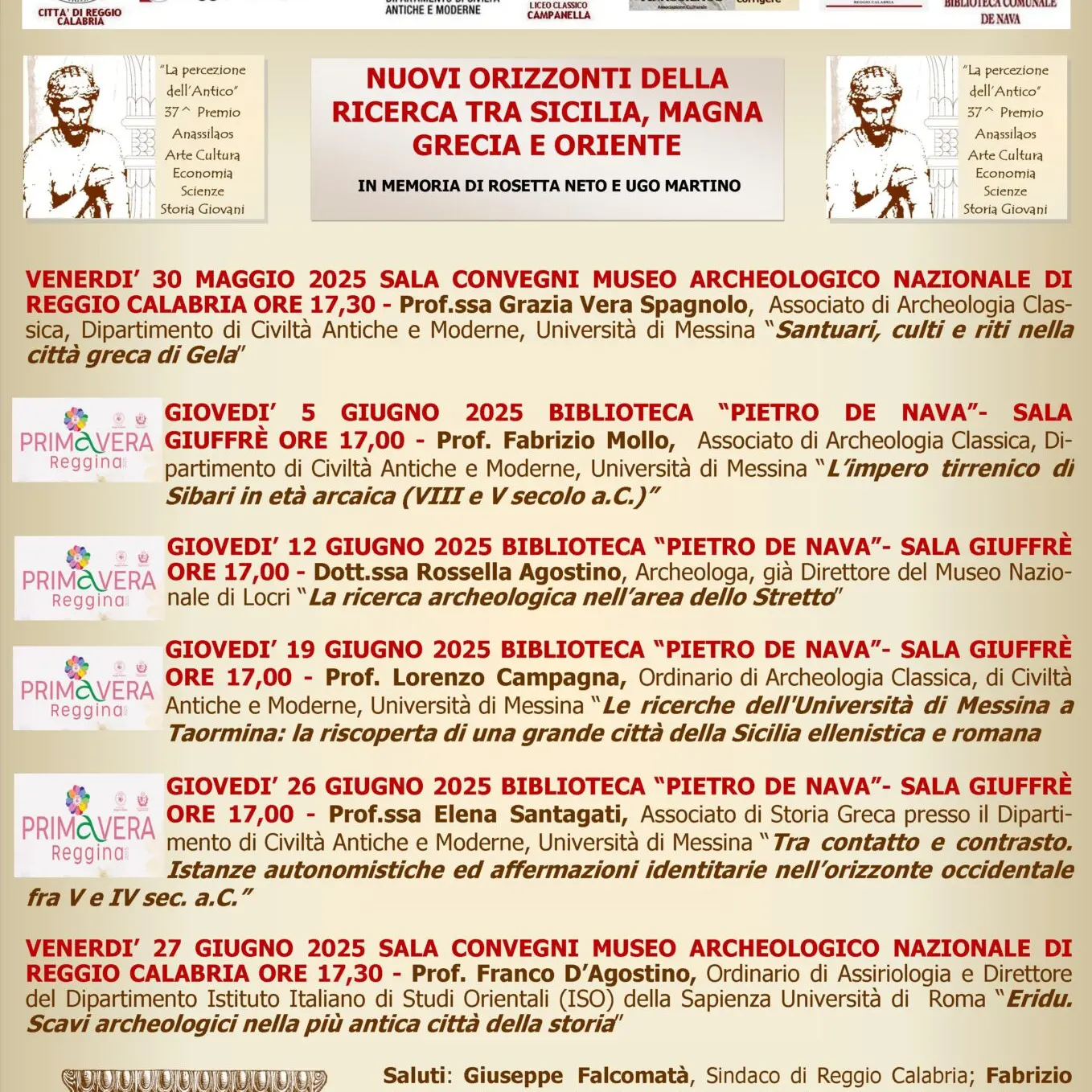 Reggio, al via il ciclo di incontri promossi dall'Anassilaos dedicati all'archeologia