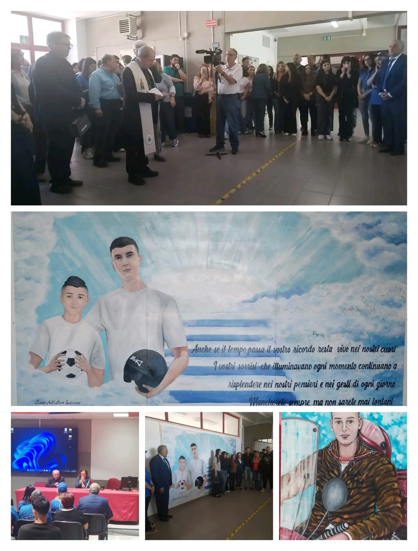 Locri: al Liceo Zaleuco un murales in memoria di due studenti scomparsi prematuramente