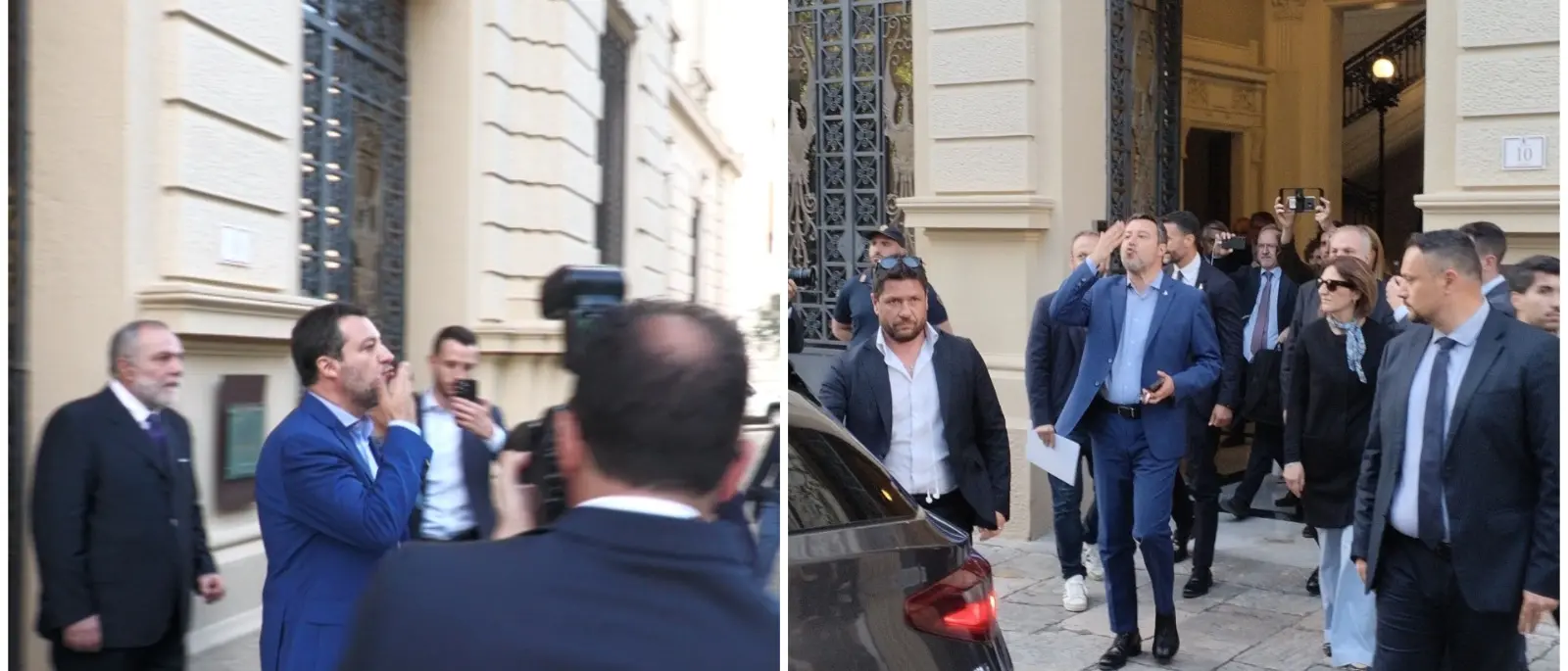 L'ISTANTANEA | Il potere che irride e la piazza che fatica a raccontarsi: i bacioni di Matteo al popolo dei No Ponte - VIDEO