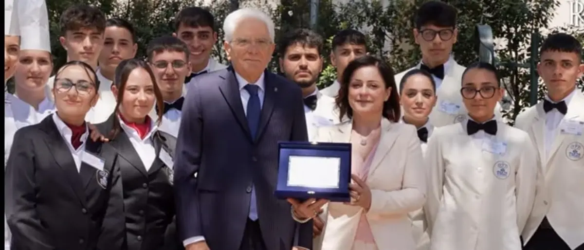 Gli studenti dell'Ipalbtur Trecroci di Villa al Quirinale, Versace: «Un grande orgoglio»