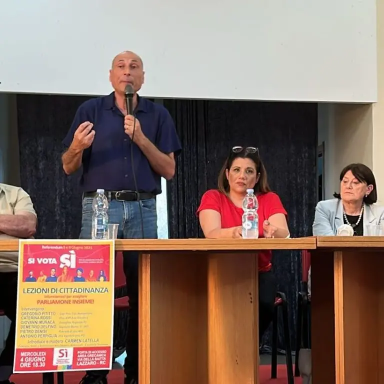 Lazzaro, cittadini e giovani a confronto sui referendum dell'8 e 9 giugno