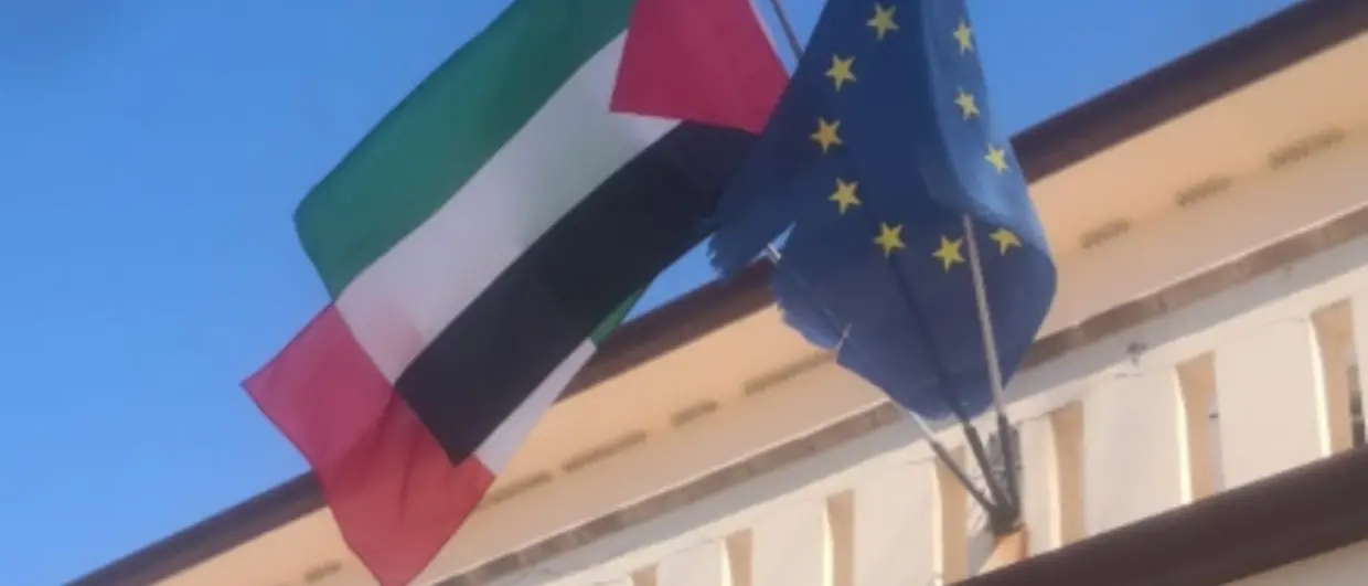 Anche a Condofuri sventola la bandiera Palestinese