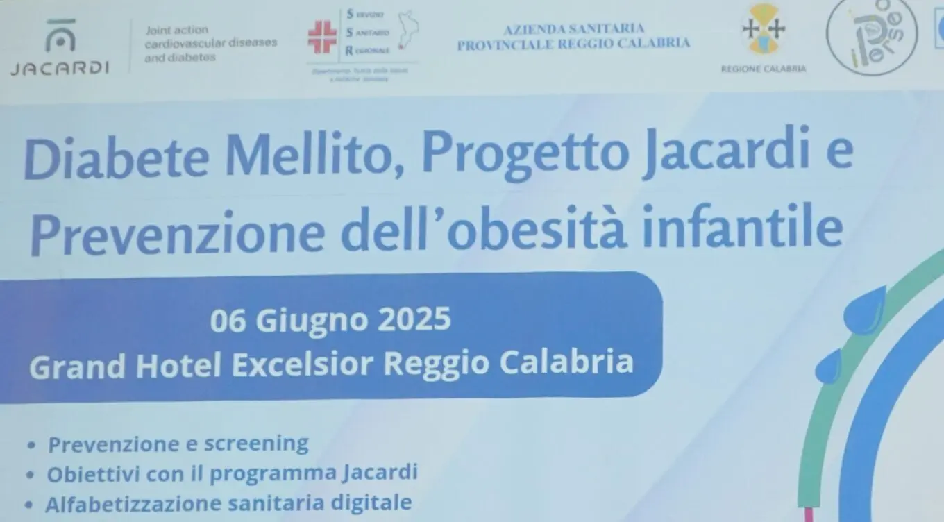Prevenzione del diabete: l’Asp di Reggio lancia il progetto europeo “Jacardi\"
