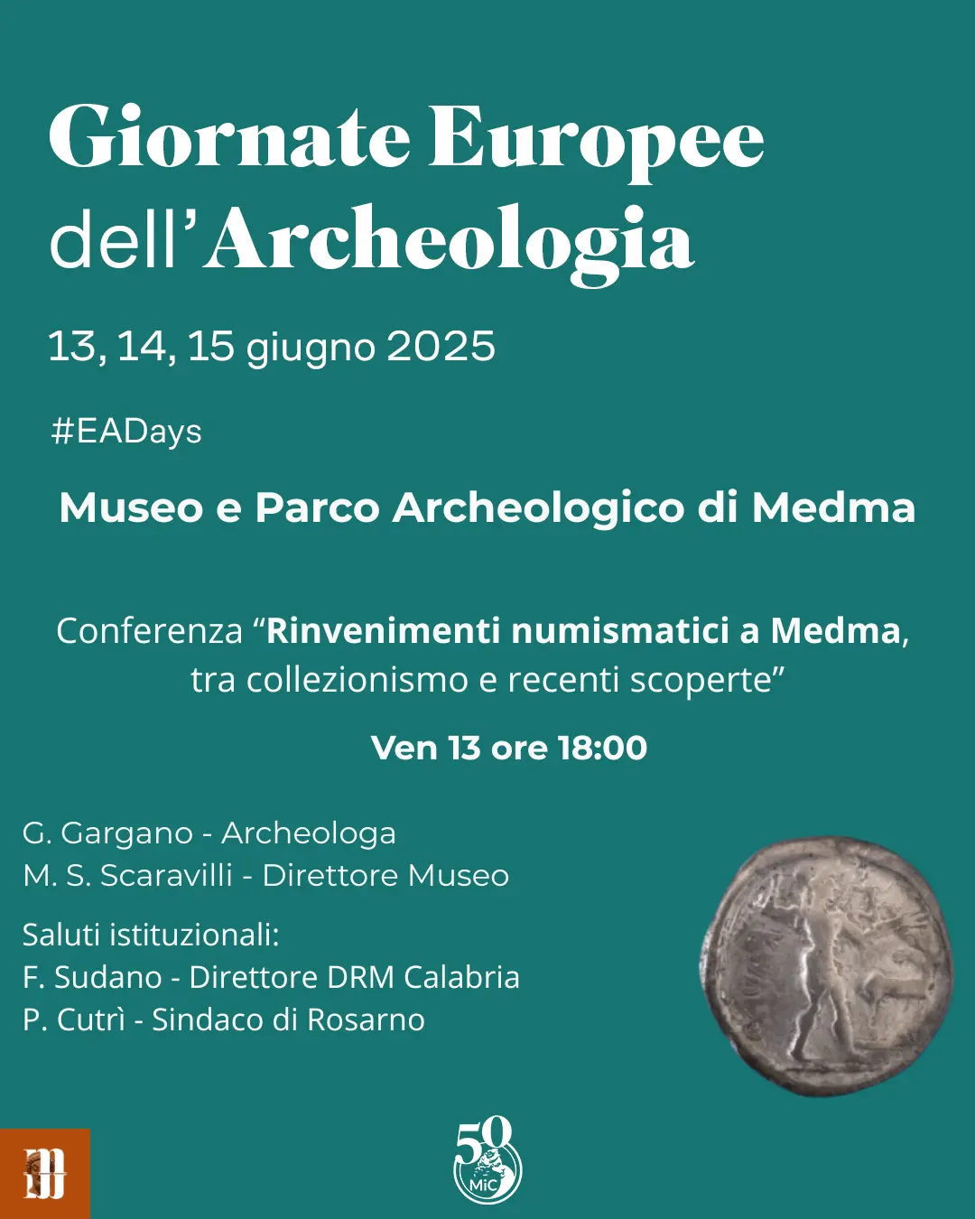 Giornate europee dell'archeologia: il programma del Museo archeologico di Medma-Rosarno