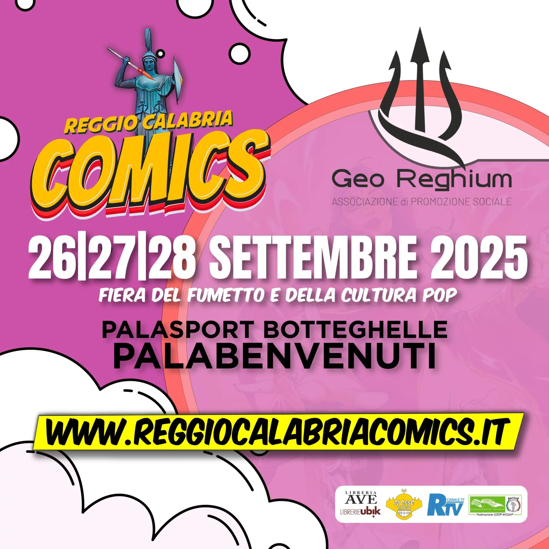 Torna Reggio Calabria Comics: dal 26 al 28 settembre la fiera del fumetto riaccende la città