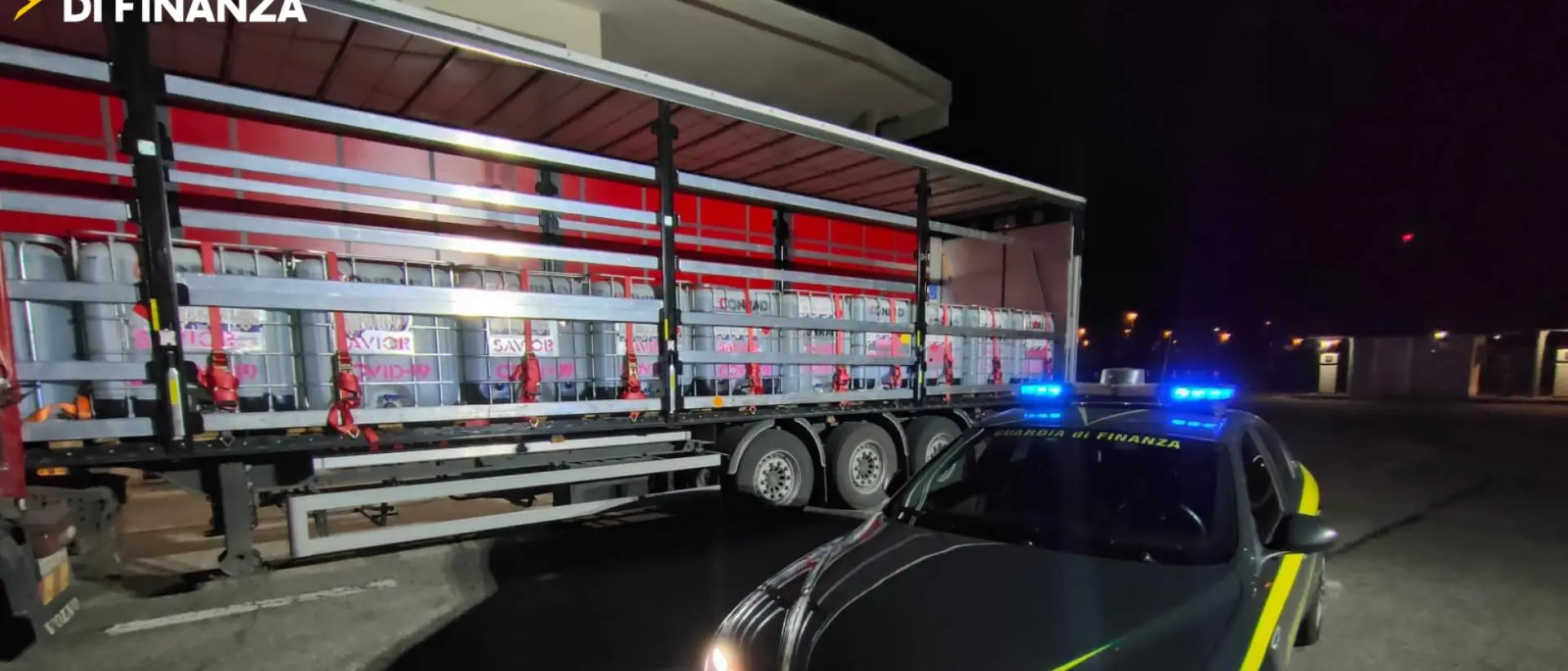 Sequestrato carico di 24 mila litri di alcol etilico spacciato per disinfettante: tra i denunciati un reggino