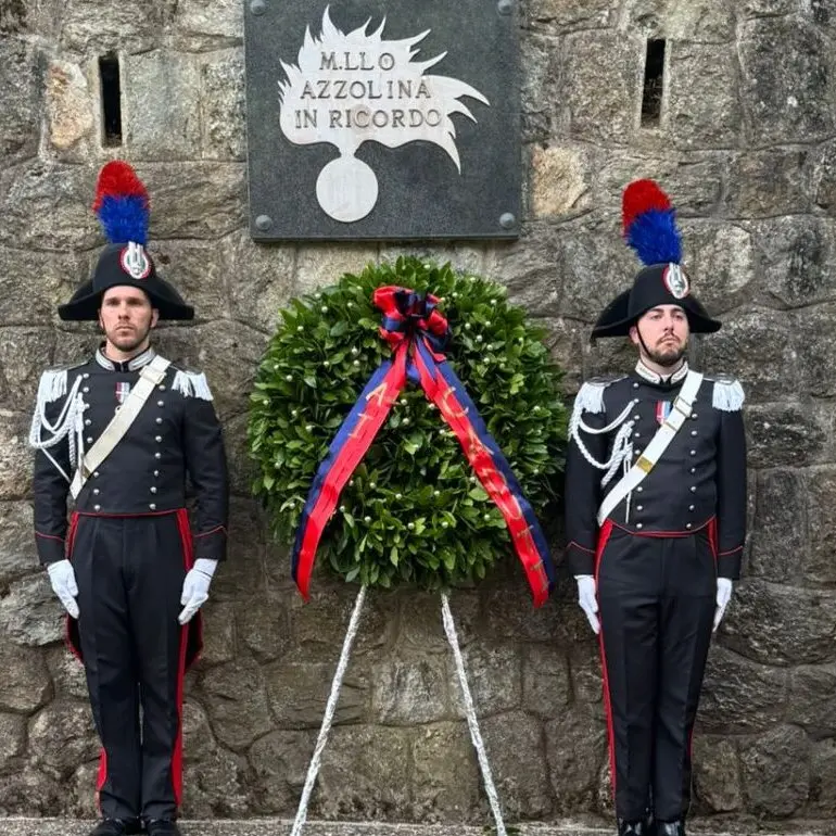 Sant'Eufemia, l'Arma celebra il 29°anniversario della morte del Maresciallo Capo Azzolina, medaglia di bronzo al valore militare