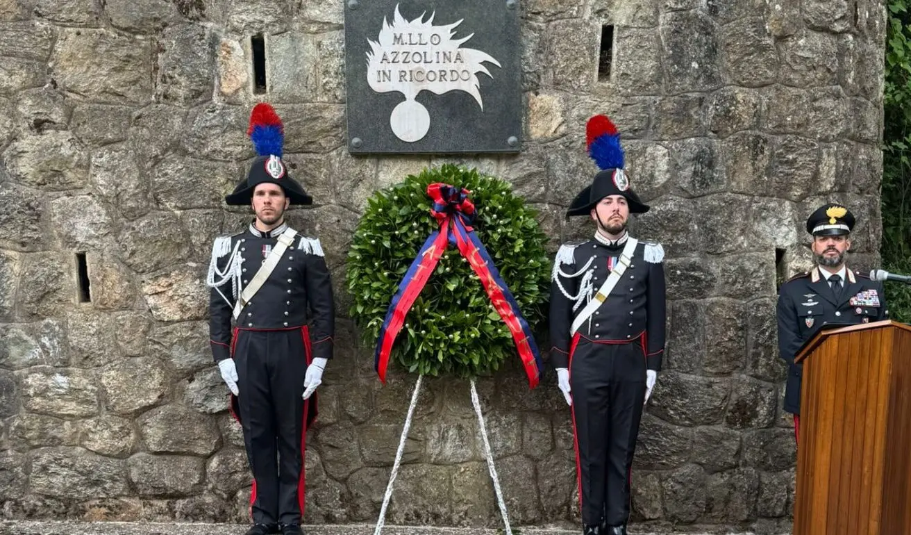 Sant'Eufemia, l'Arma celebra il 29°anniversario della morte del Maresciallo Capo Azzolina, medaglia di bronzo al valore militare