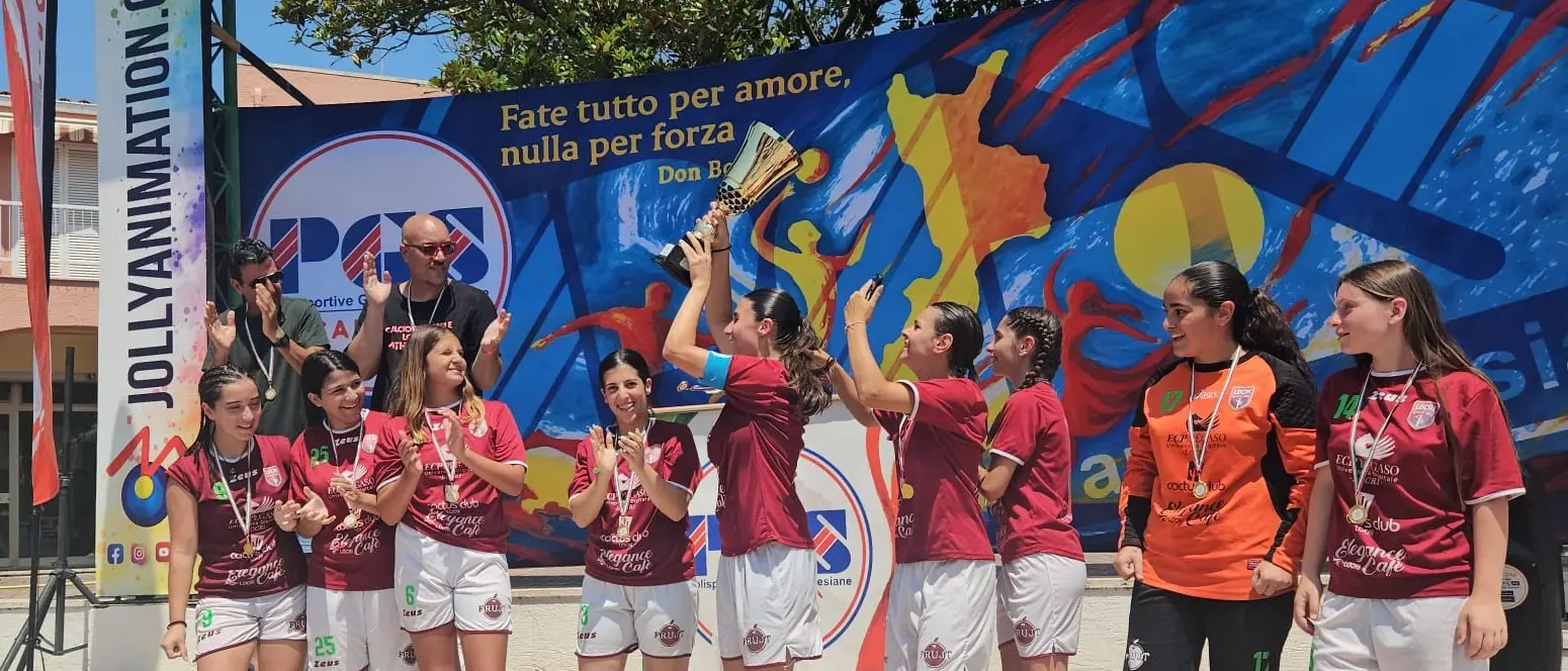 Vittoria per le ragazze dell’Athena Nike: Locri è campione regionale under 15 PGS di calcio a 5
