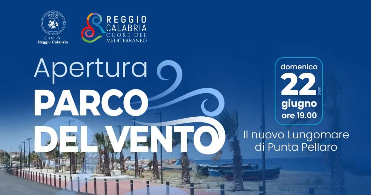 Reggio, al via l'apertura ufficiale del \"Parco del Vento\", il nuovo lungomare di Punta Pellaro