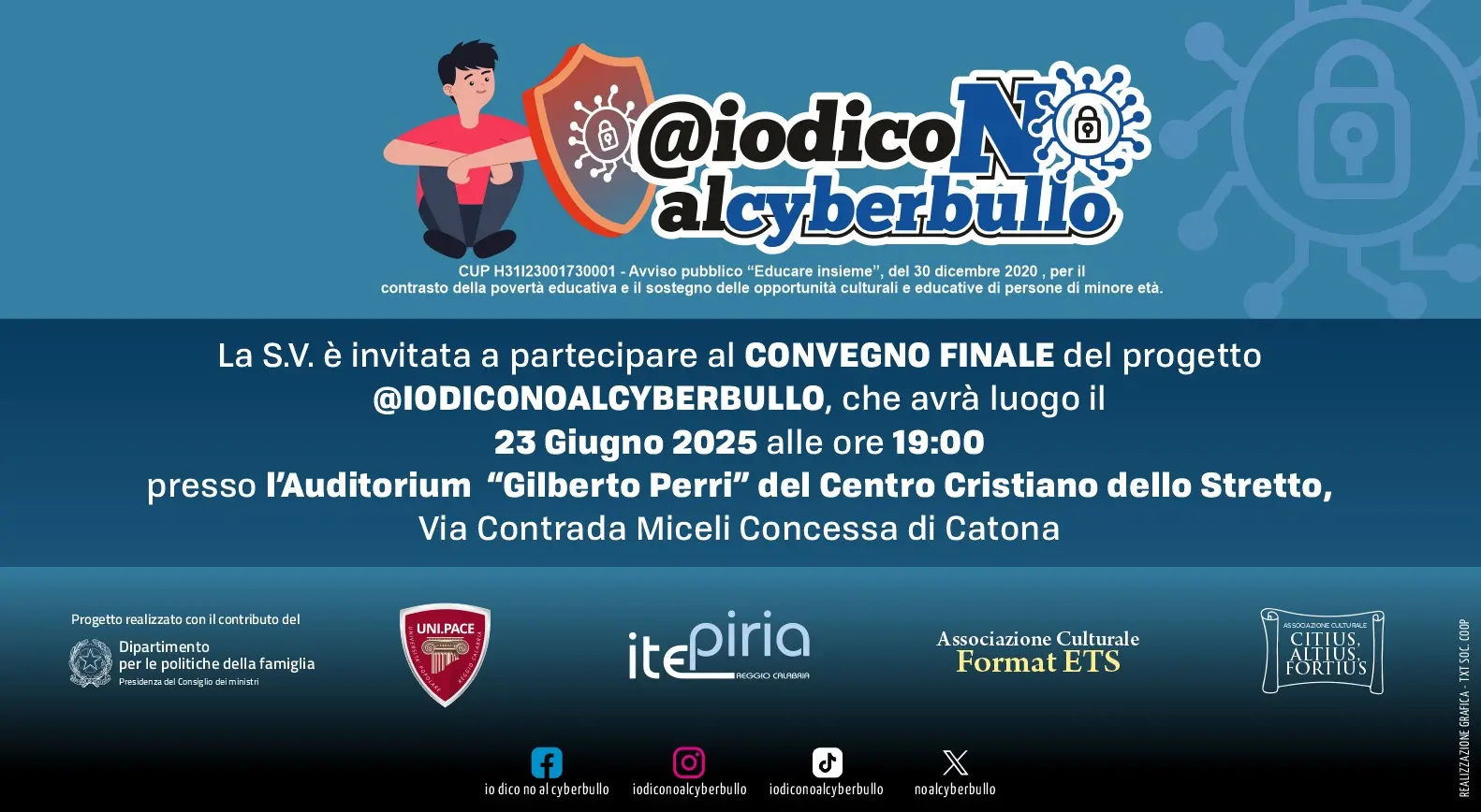 Reggio, evento conclusivo del progetto “Io Dico No al Cyberbullismo”