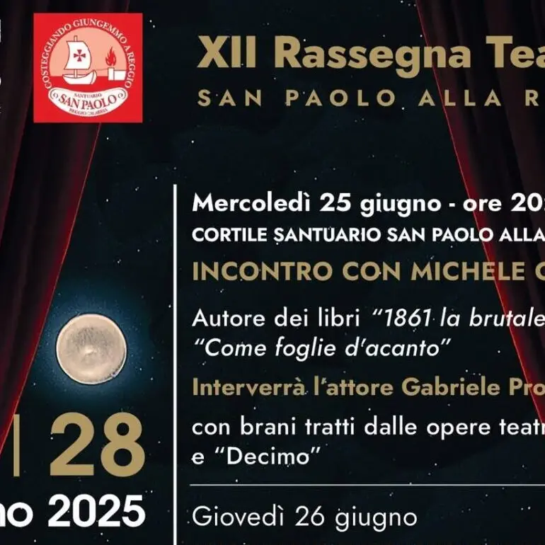 Reggio, al via alla XII rassegna teatrale San Paolo alla Rotonda