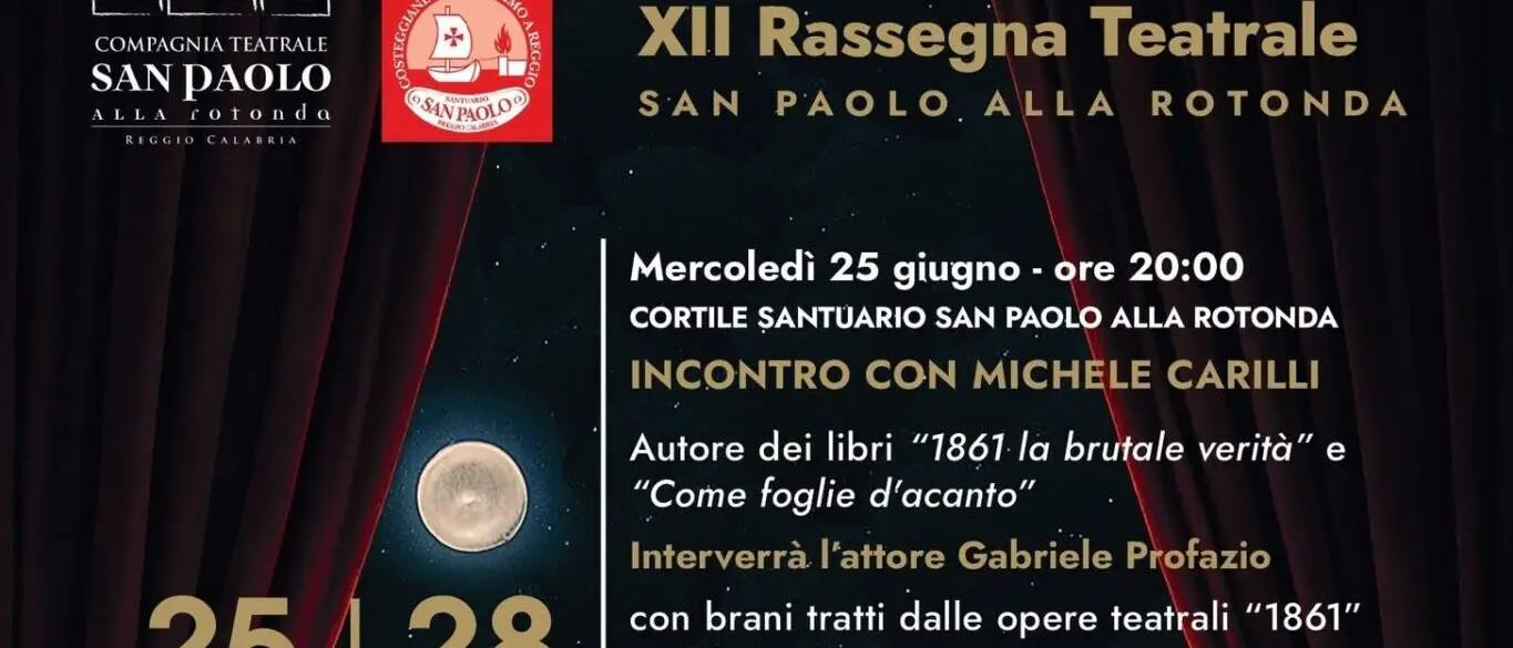 Reggio, al via alla XII rassegna teatrale San Paolo alla Rotonda