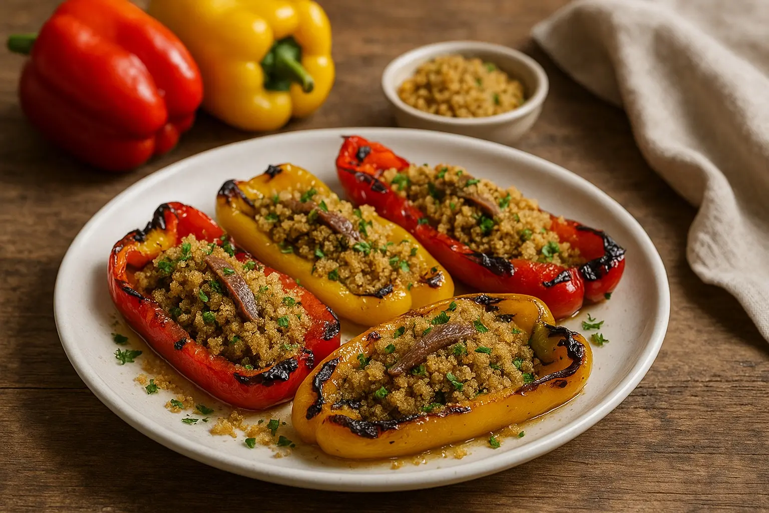 LA RICETTA DEL GIORNO | Peperoni arrostiti alla calabrese con mollica e acciughe