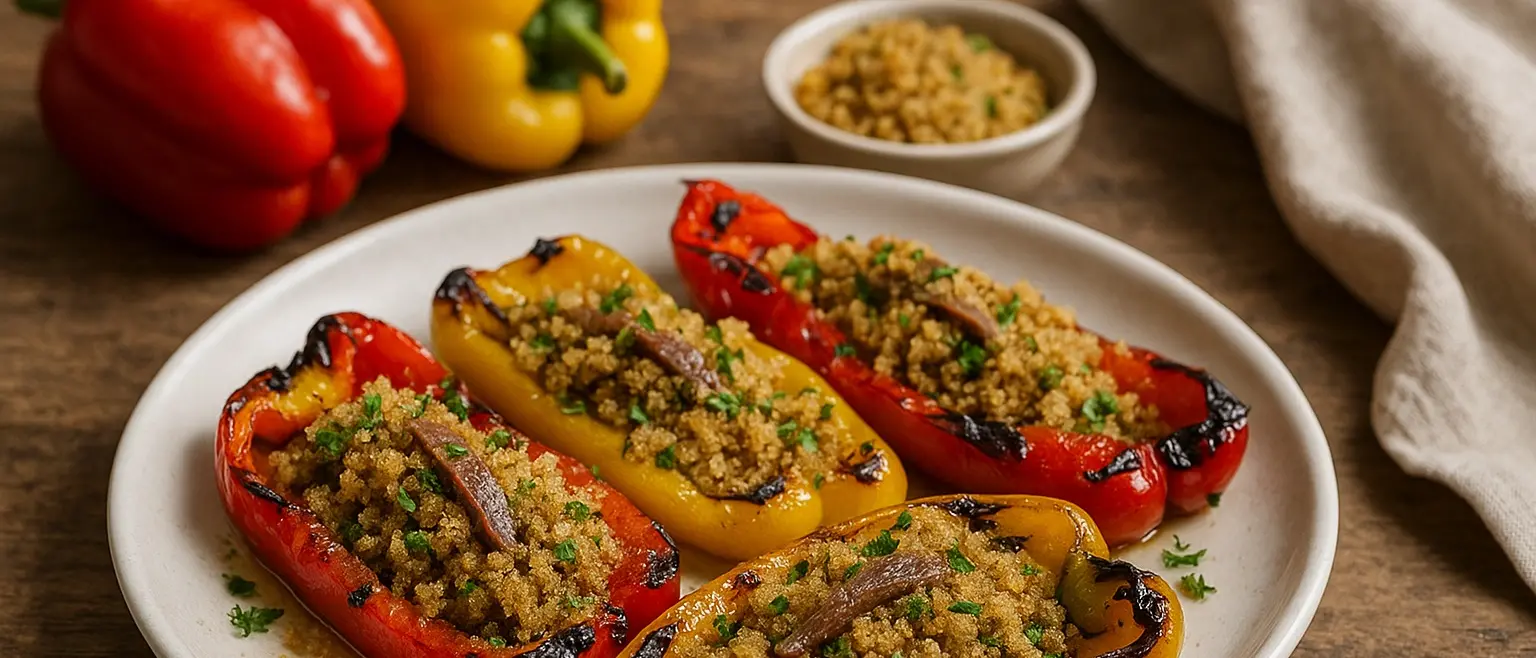 LA RICETTA DEL GIORNO | Peperoni arrostiti alla calabrese con mollica e acciughe