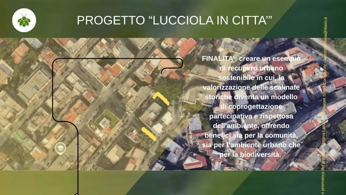 \"Lucciola in città\": a Reggio il progetto che trasforma le scalinate in arte urbana