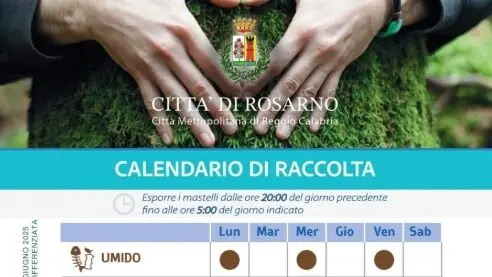 Rosarno, da lunedì 30 giugno al via al nuovo servizio di raccolta differenziata