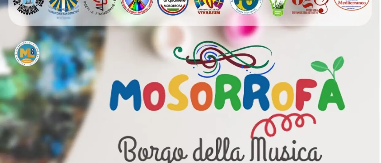 Il 3 luglio a Mosorrofa inaugurazione dei murales del progetto \"Borgo della Musica\"