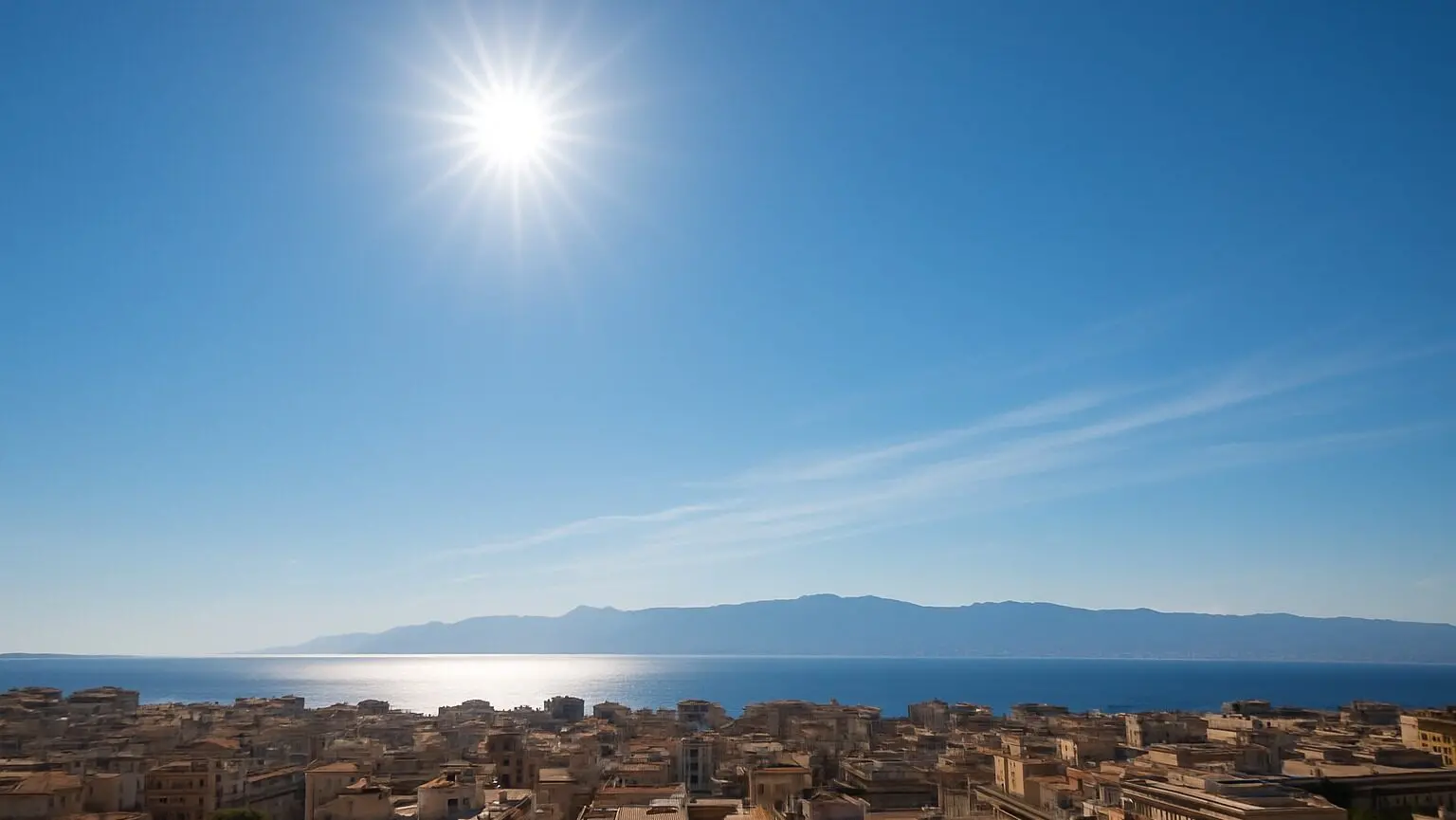 Meteo Reggio Calabria, giornata di sole splendente