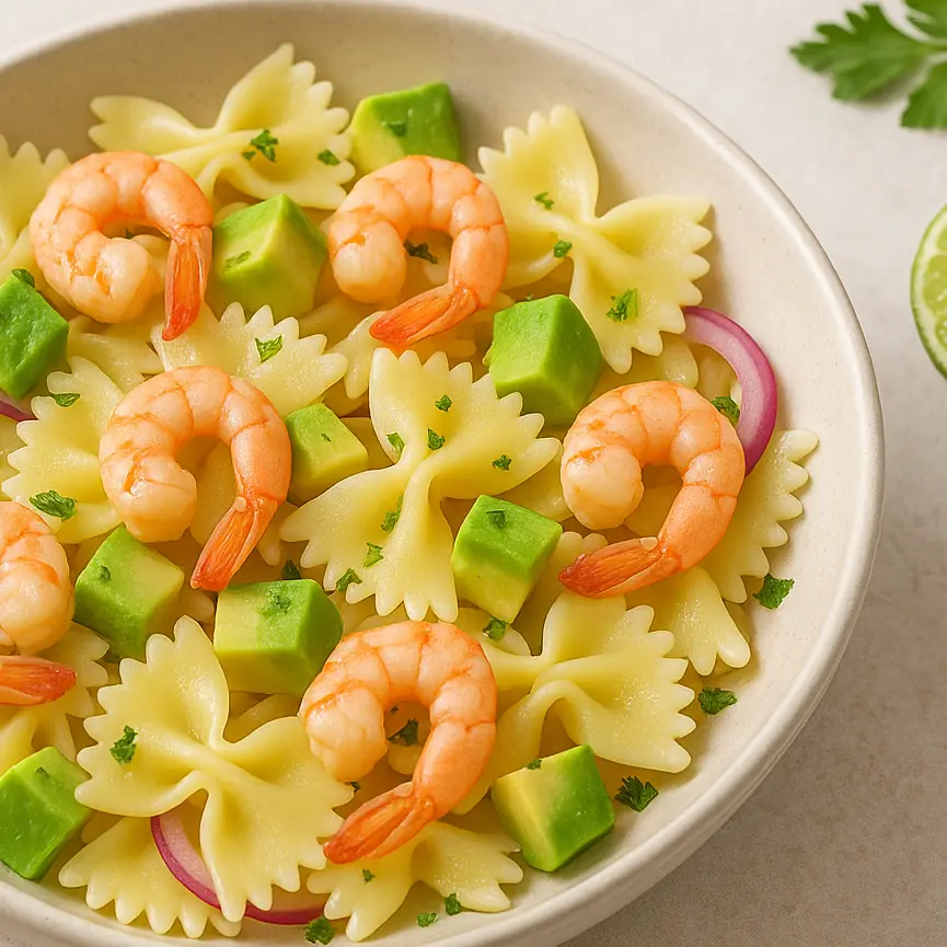 LA RICETTA DEL GIORNO | Pasta fredda con gamberi, avocado e lime