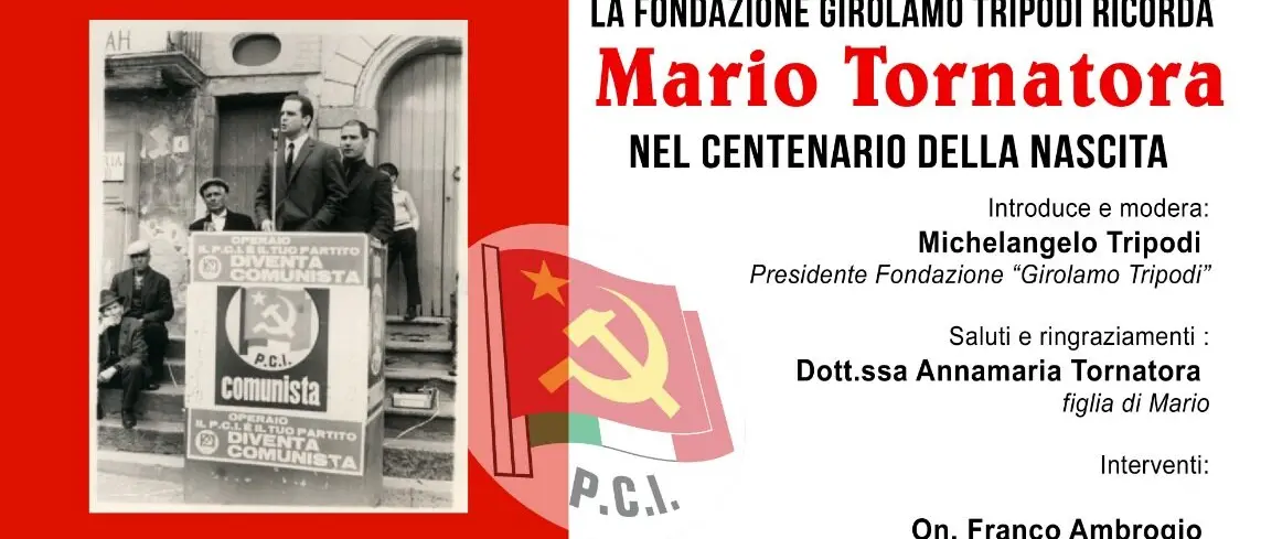 Centenario di Mario Tornatora, un ricordo tra memoria civile e impegno comunista nella sala del Consiglio Regionale