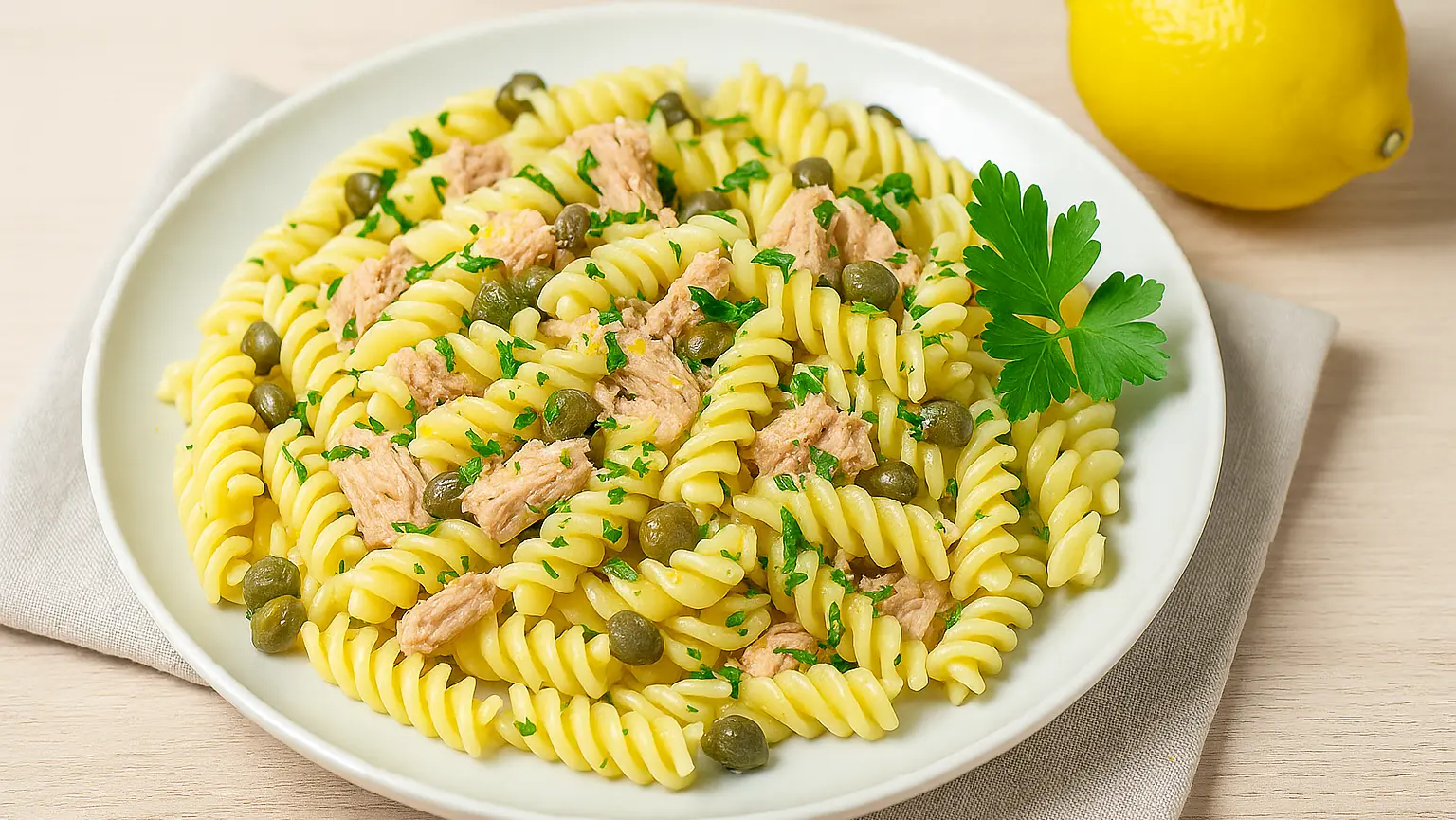 LA RICETTA DEL GIORNO | Insalata di pasta con tonno, limone e capperi