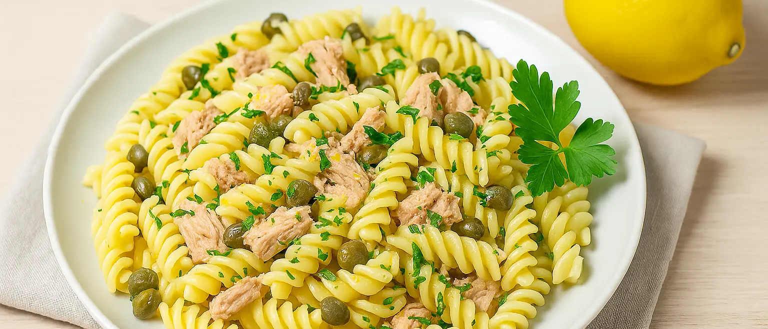 LA RICETTA DEL GIORNO | Insalata di pasta con tonno, limone e capperi