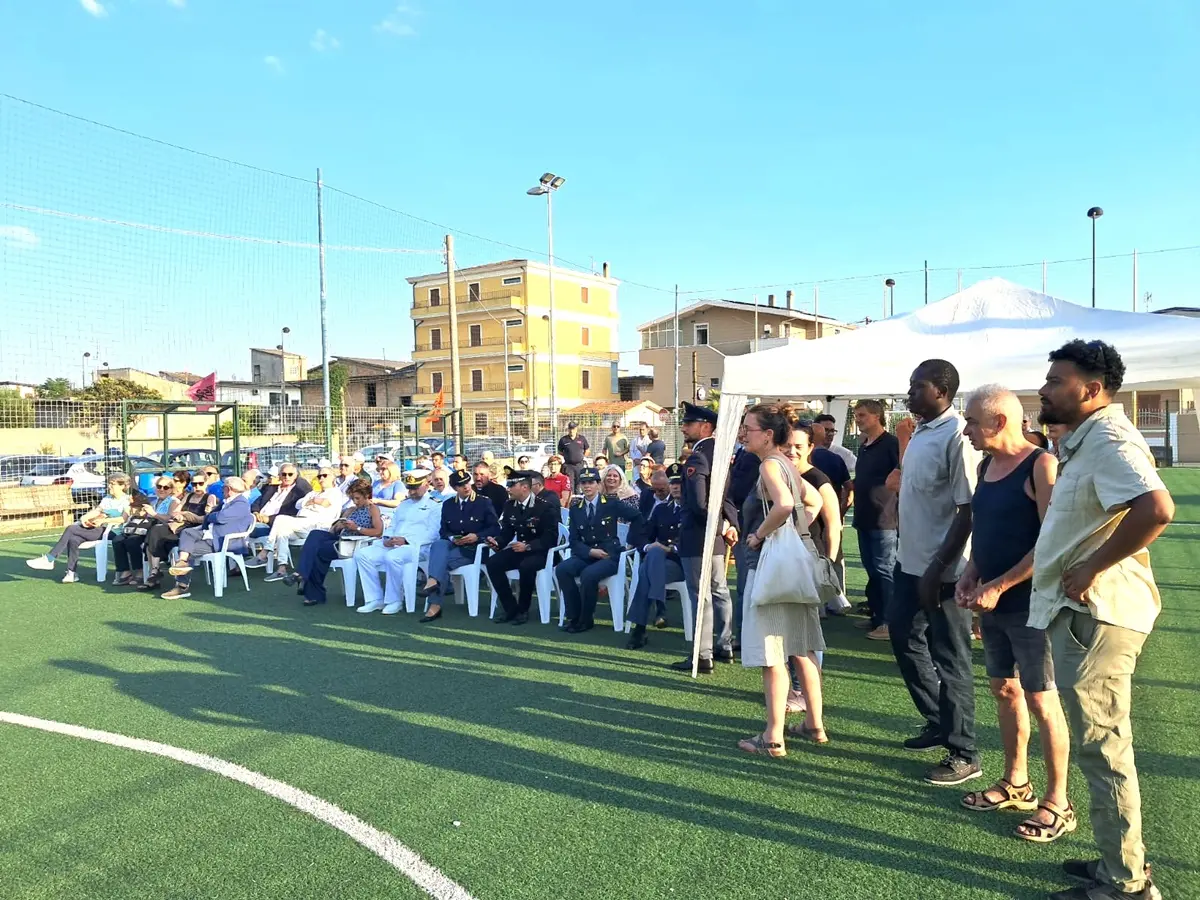 Campi da calcetto confiscati al clan Bellocco restituiti alla comunità di San Ferdinando