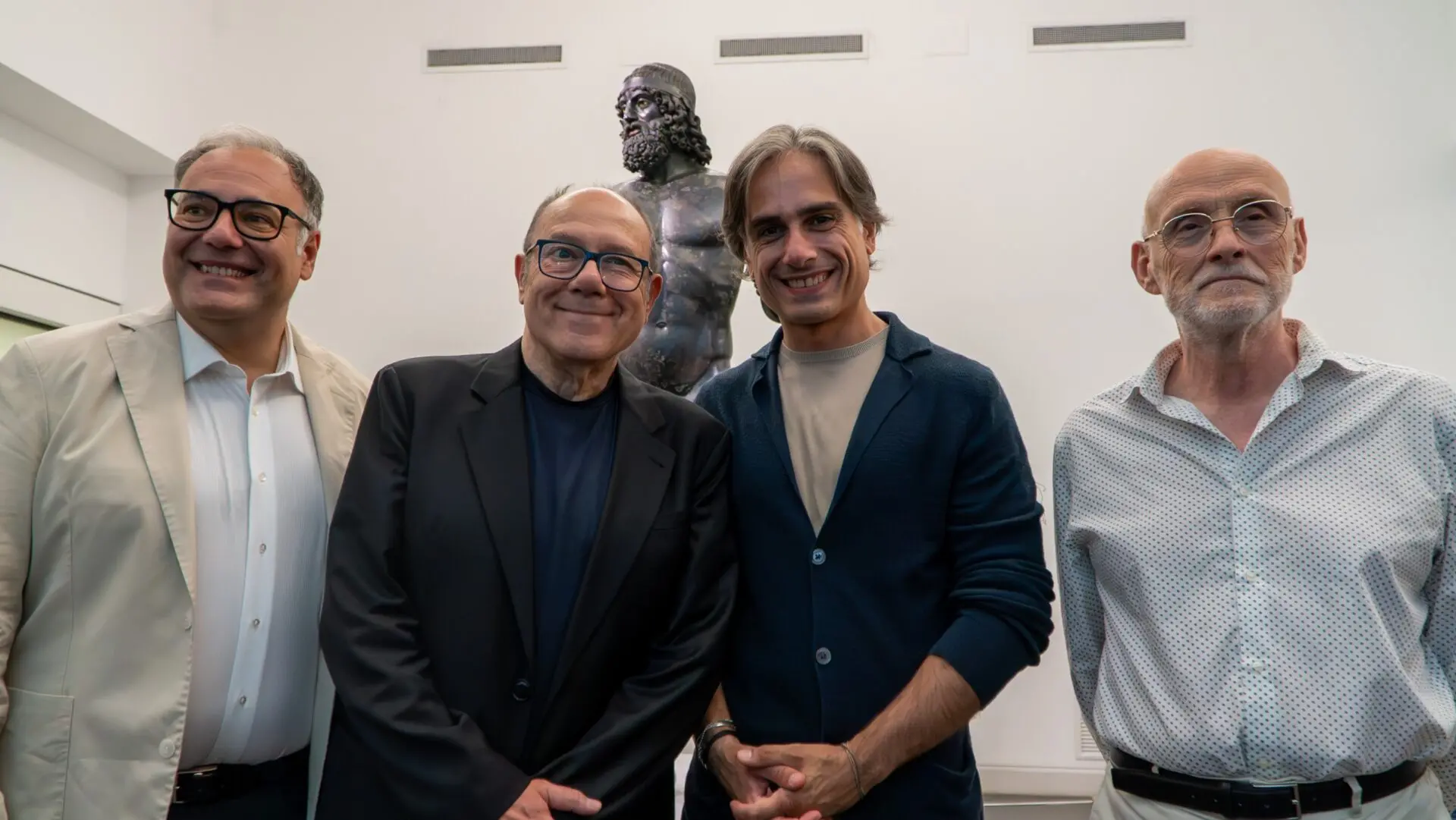 Falcomatà ha accolto Carlo Verdone al Museo Archeologico: «Un grande onore averlo nella nostra città»