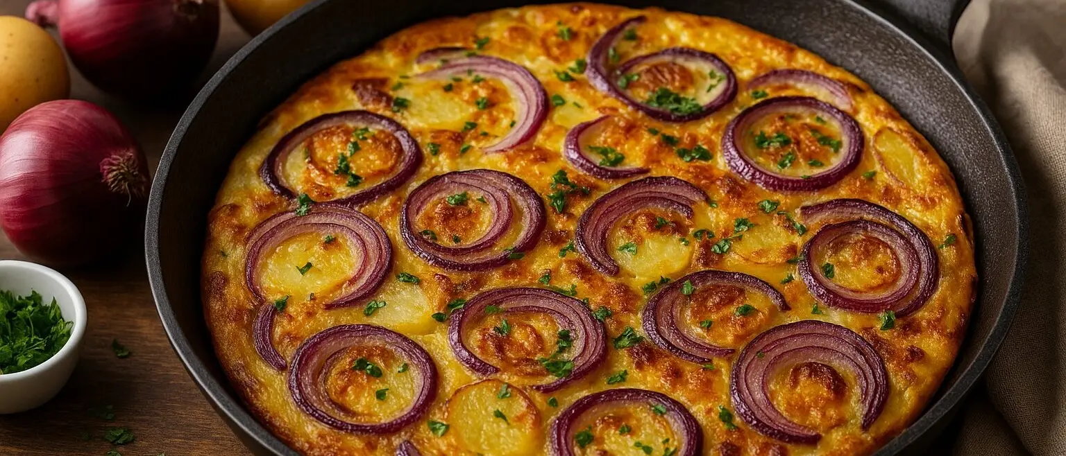LA RICETTA DEL GIORNO | Frittata di cipolle rosse di Tropea e patate