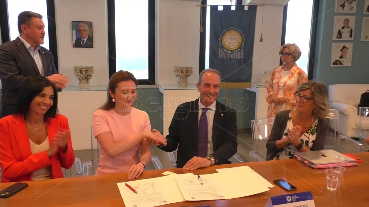 Mediterranea e Narxoz: sottoscritto un protocollo tra le università di Reggio e di Almaty in Kazakistan - VIDEO