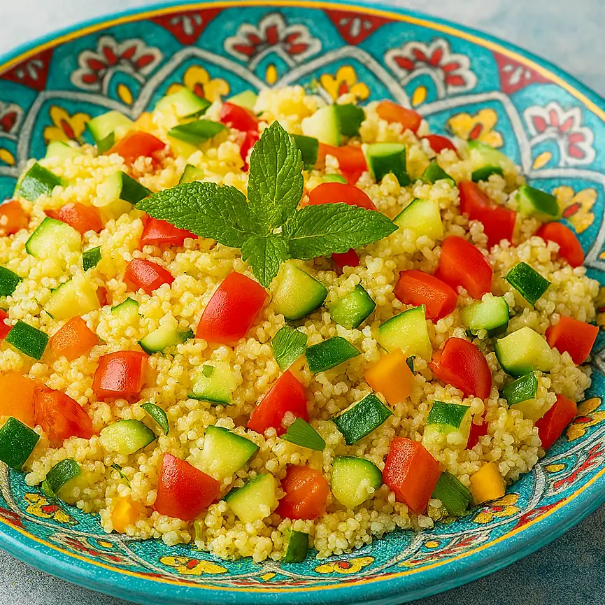 LA RICETTA DEL GIORNO | Cous Cous estivo con verdure croccanti e menta fresca