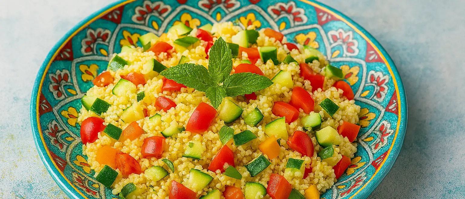 LA RICETTA DEL GIORNO | Cous Cous estivo con verdure croccanti e menta fresca