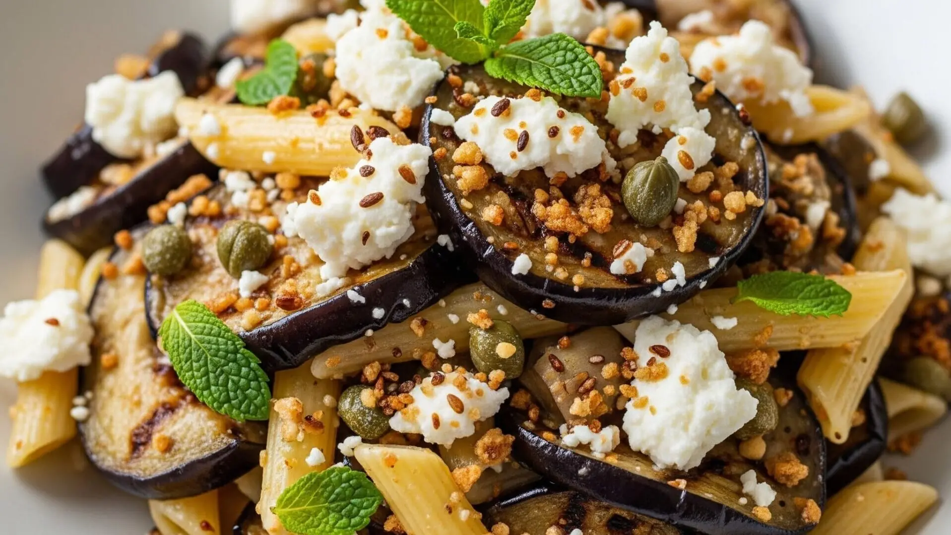 LA RICETTA DEL GIORNO | Pasta fredda con melanzane e feta