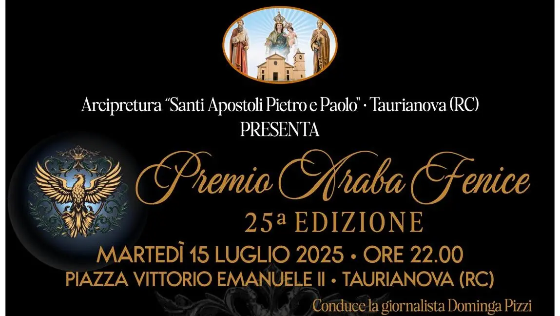 A Taurianova la XXV edizione del \"Premio Araba Fenice\"