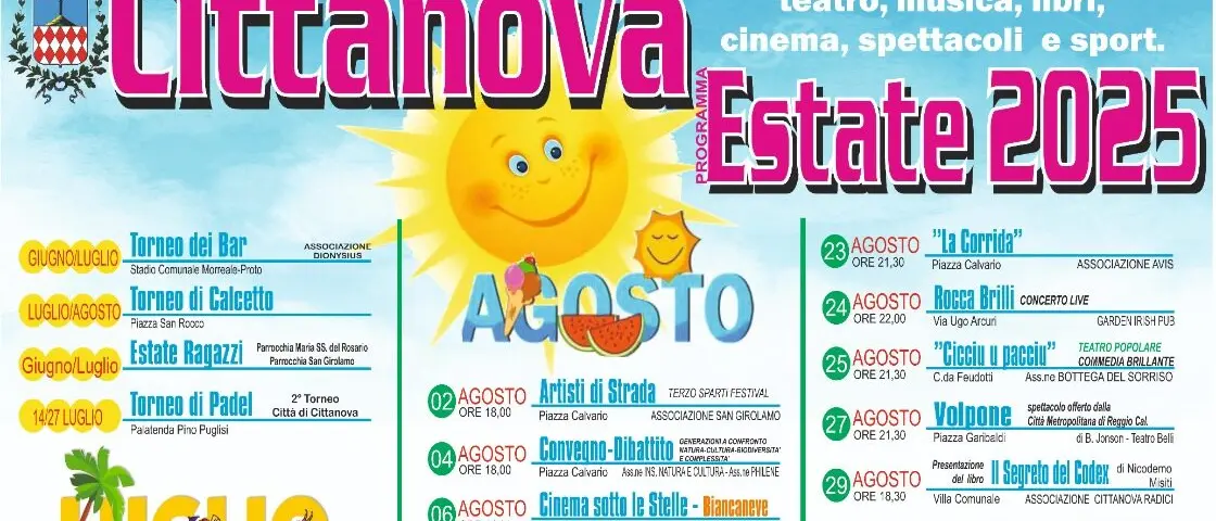 Cittanova svela il ricco programma di \"Estate 2025\"