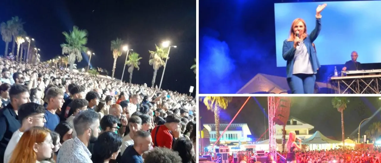 Clara e Nathalie Aarts infiammano il lungomare di Gioia Tauro: generazioni a confronto in una serata di grande musica