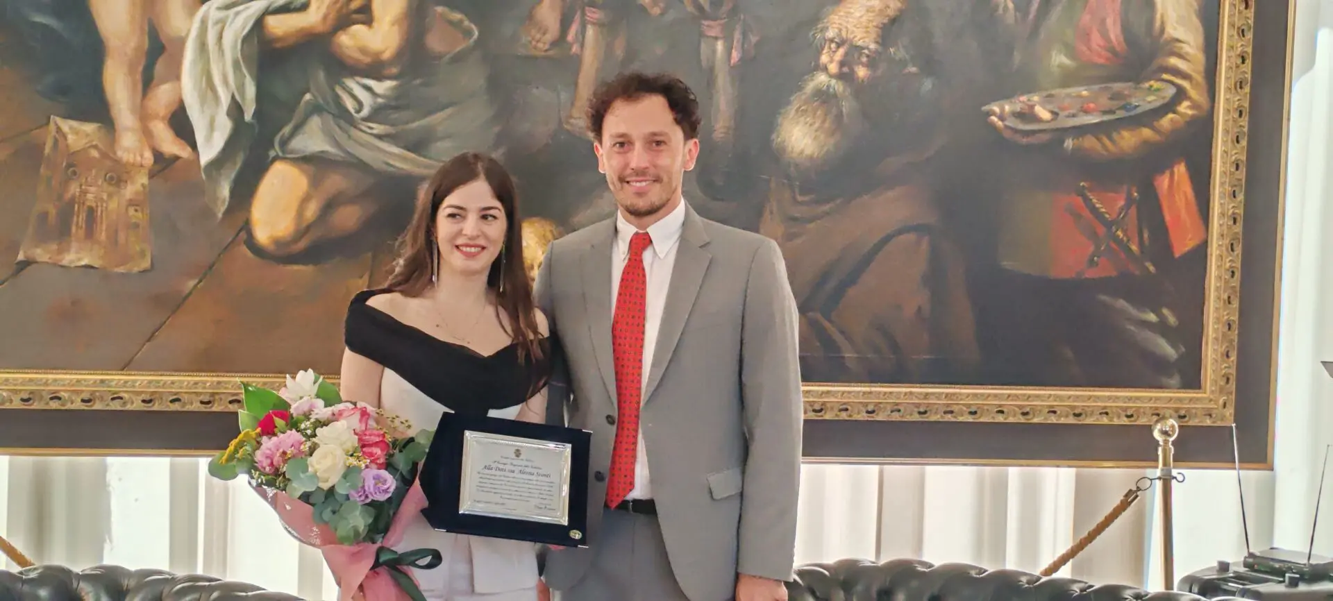 Consiglio Regionale della Calabria, premiata dal consigliere Mattiani la Prof.ssa Alessia Sconti