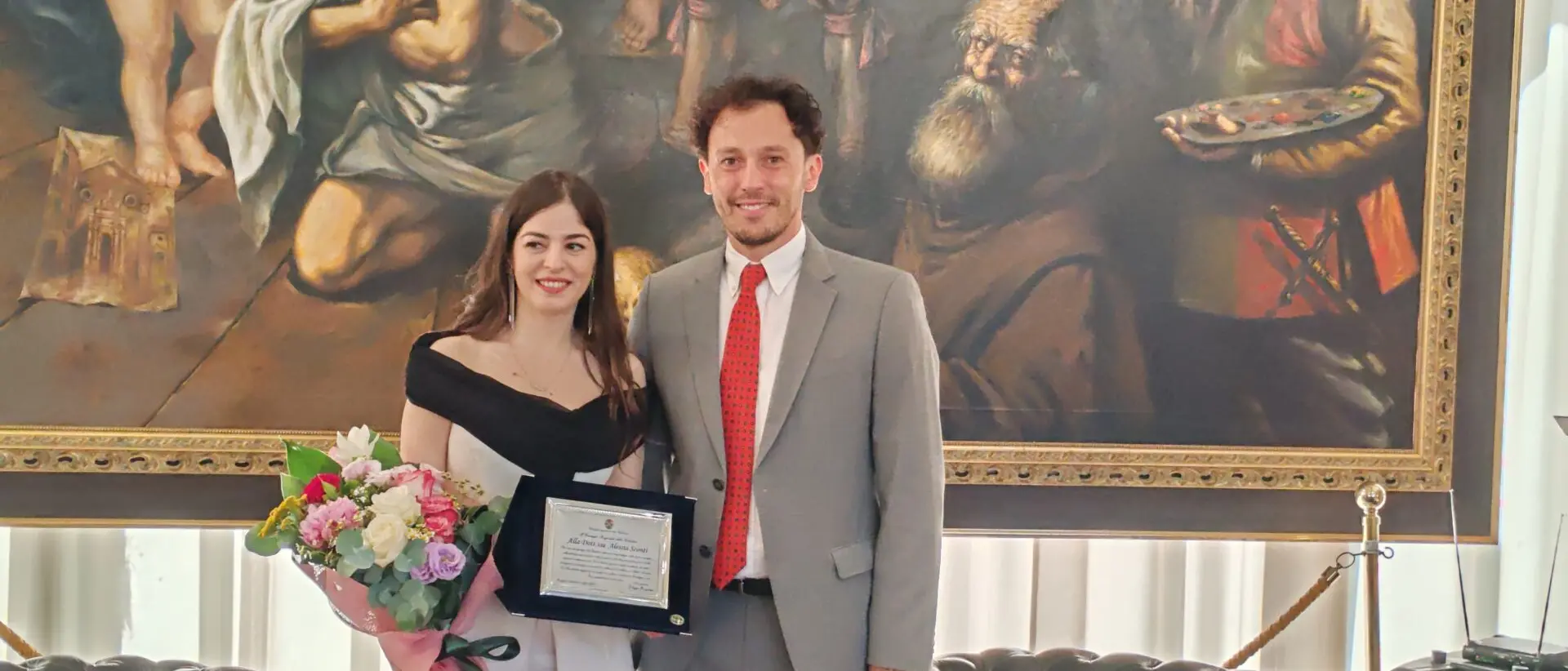 Consiglio Regionale della Calabria, premiata dal consigliere Mattiani la Prof.ssa Alessia Sconti