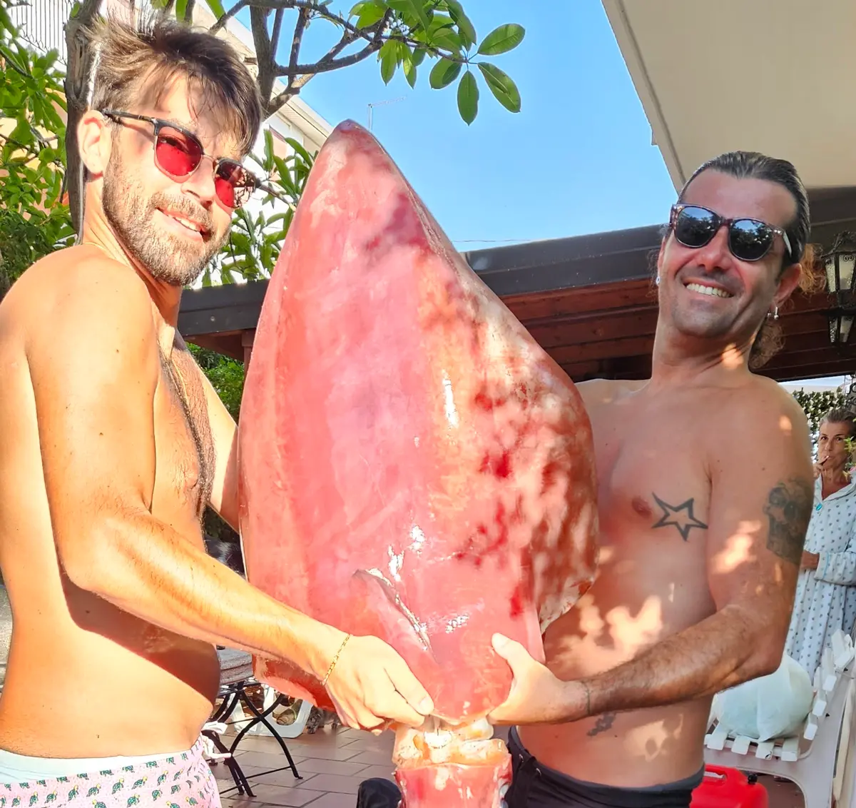 A Bocale pescato un calamaro di 17 kg