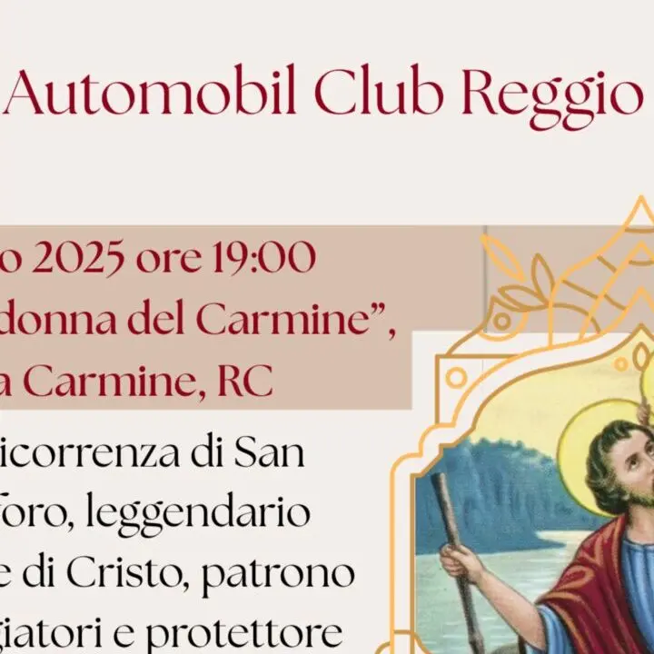 Reggio, l'ACI celebra San Cristoforo: messa per gli automobilisti
