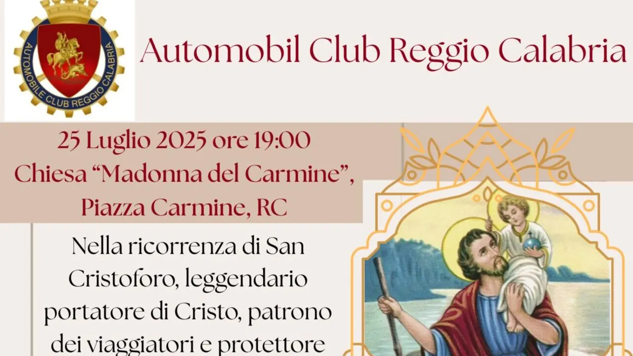 Reggio, l'ACI celebra San Cristoforo: messa per gli automobilisti