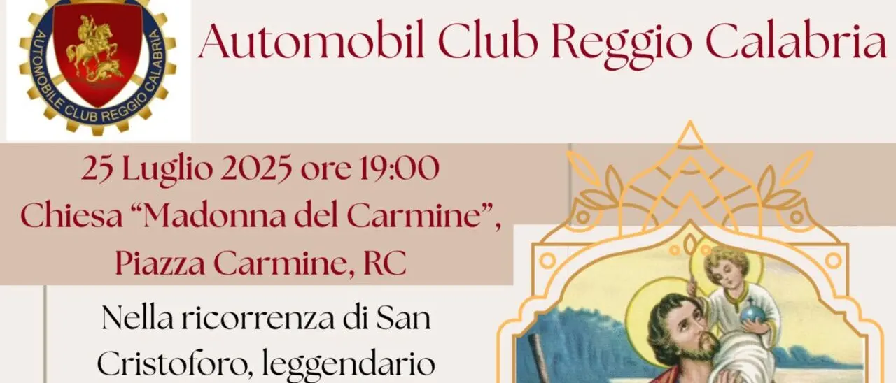 Reggio, l'ACI celebra San Cristoforo: messa per gli automobilisti