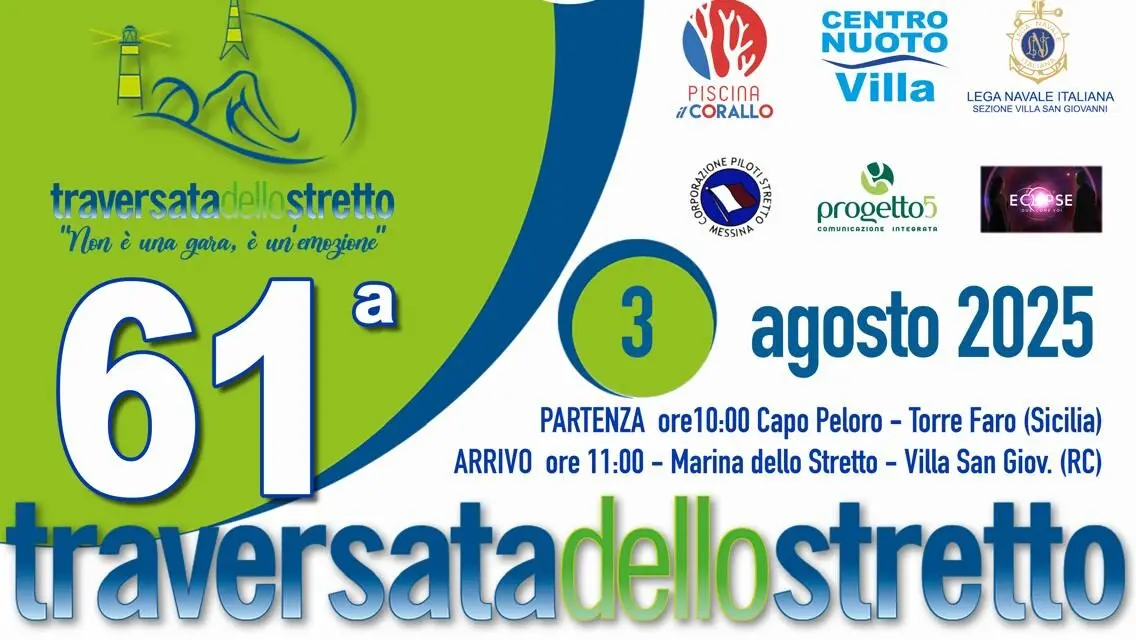 Traversata dello Stretto, definita la start list con gli 80 nuotatori partecipanti
